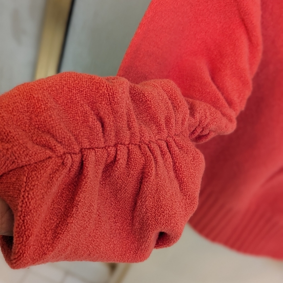 NWOT Anthropologie Moth Zurich Hooded Sweater Orange XXSP - Picture 6 of 12